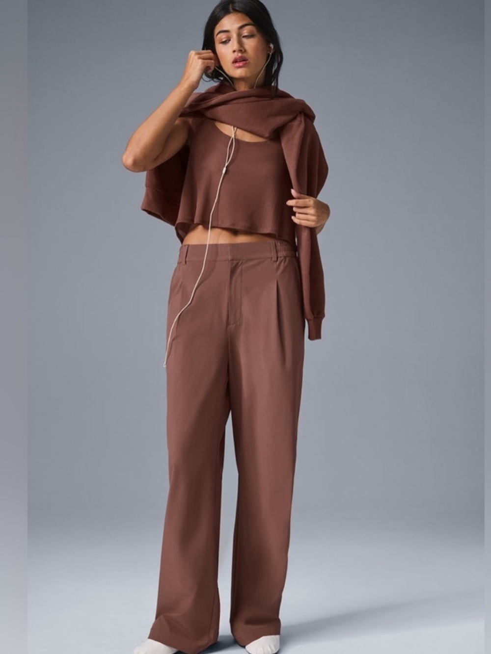 Alo HIGH-WAIST
PURSUIT TROUSER in Chestnut Size Small